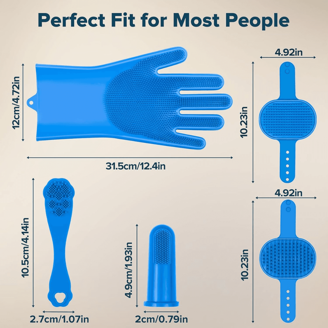 Cats Dog Washing Gloves Dog Bath Brush, view 6