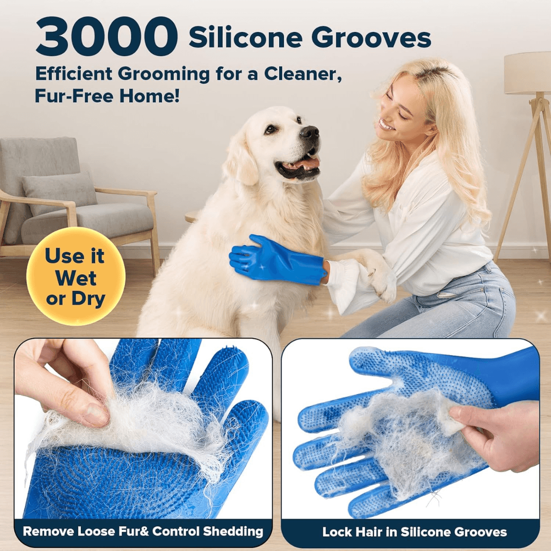 Cats Dog Washing Gloves Dog Bath Brush, view 5